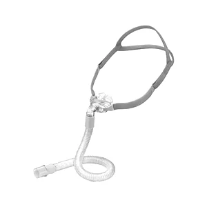 Mascarilla de almohadillas para CPAP, con su tubo corto